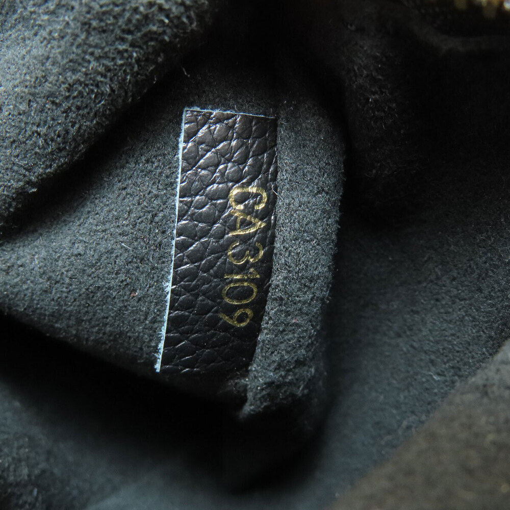 Louis Vuitton Saint Placide Monogram Canvas Calfskin Shoulder Bag Black
